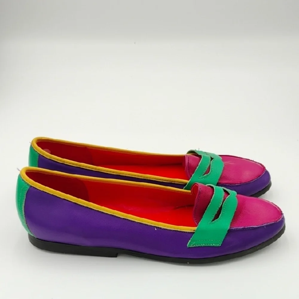 Vintage Bernie Mev. Colorful Shoes - Picture 2 of 4